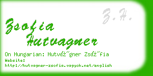 zsofia hutvagner business card